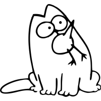 Кот Саймона и птица