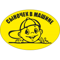 Сыночек в машине