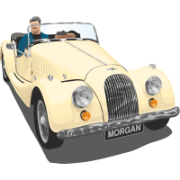 Ретро автомобиль Morgan - Морган