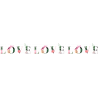 Тату Браслет Цветочный Love